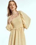 SIXDO Woven Flared Dress